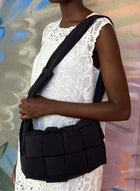 Bottega Veneta Black Padded Tech Cassette Crossbody Bag