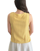 Chanel Wool Pearl Button Tank - 44