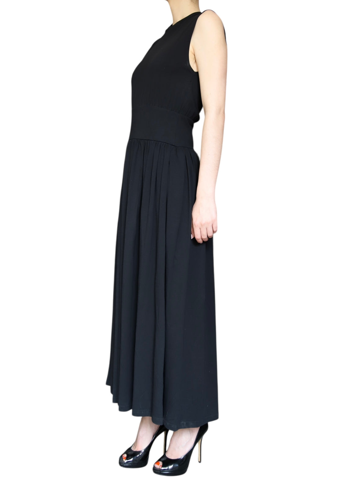 Toteme Black Cotton Sleeveless Maxi Dress - S / US 4