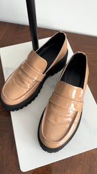 Dorothee Schumacher Beige Patent Loafer - 37.5