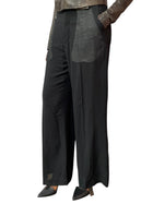 Rick Owens Black Sheer Wide Leg Trousers - 42 / US 8