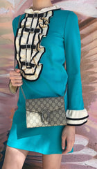 Gucci Monogram Canvas Dionysus Wallet on Chain Crossbody Bag