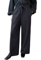 Brunello Cucinelli Black Wide Drawstring Trousers - M