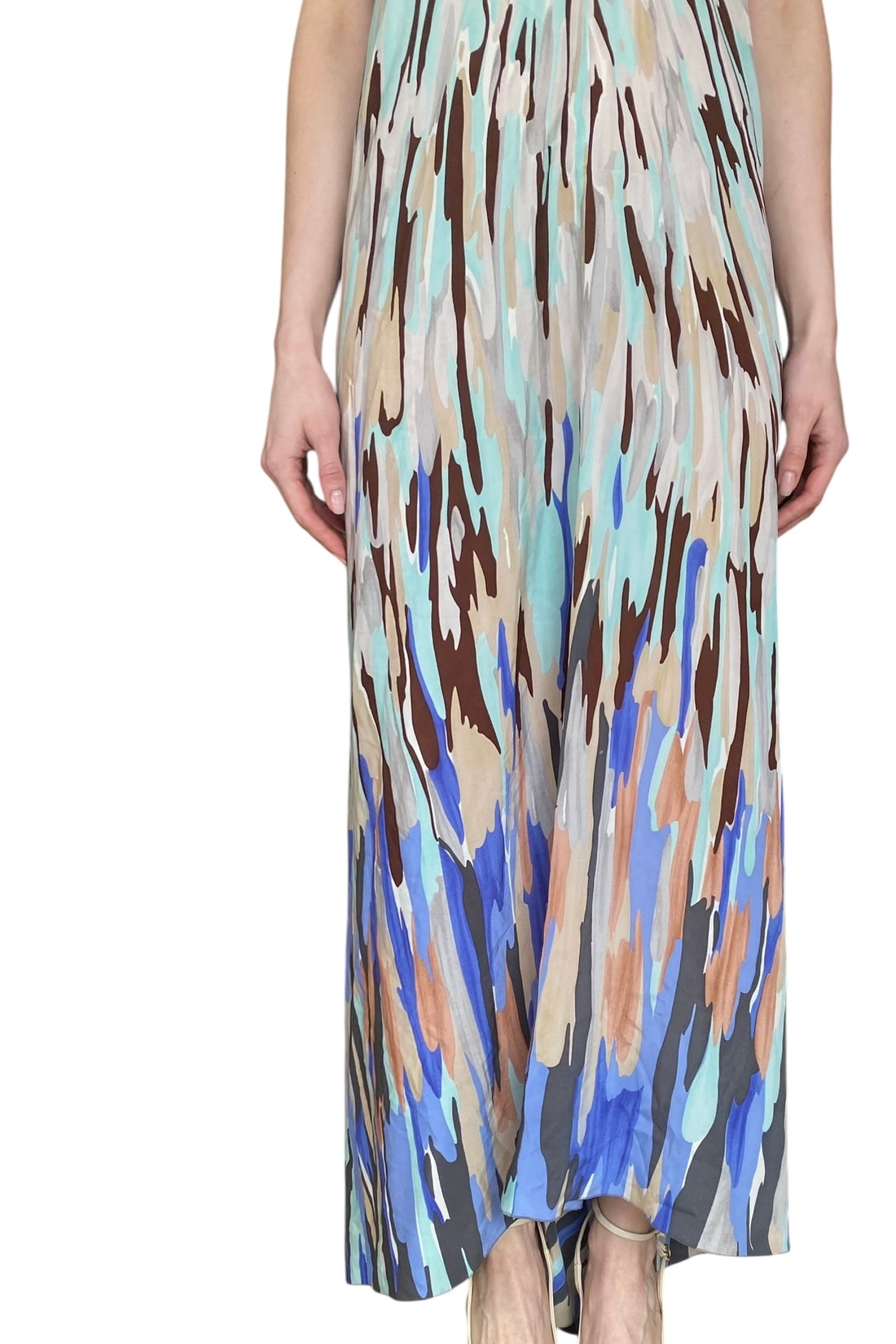 Missoni Multicolour Printed Backless Halter Gown - 40 / S / US 4