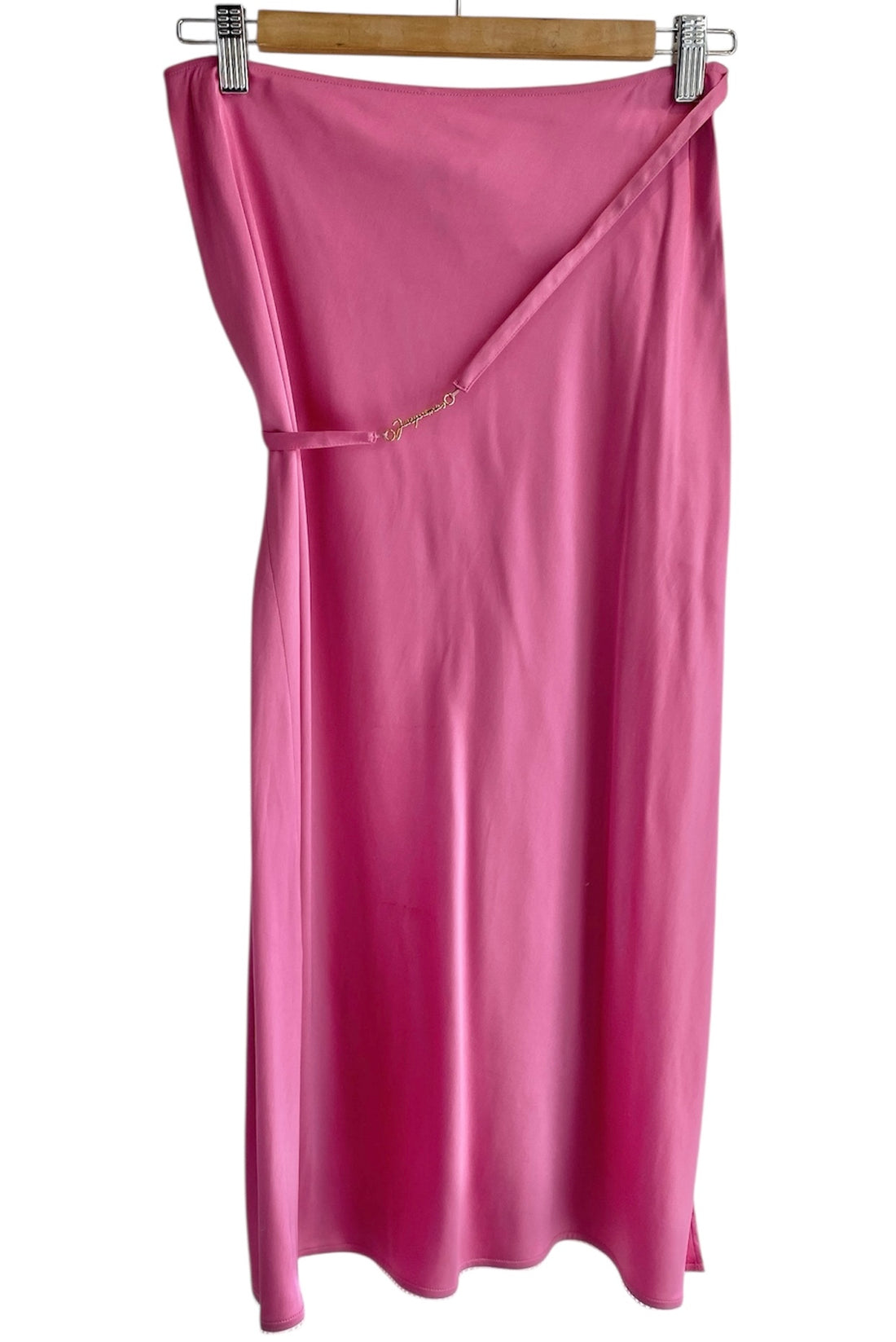 Jacquemus Pink Satin Skirt - 4