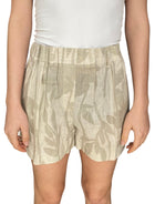 Brunello Cucinelli Beige Floral Print Linen Shorts - IT 40 / US 4