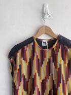 Missoni Burgundy Mesh Graphic Dress - 40