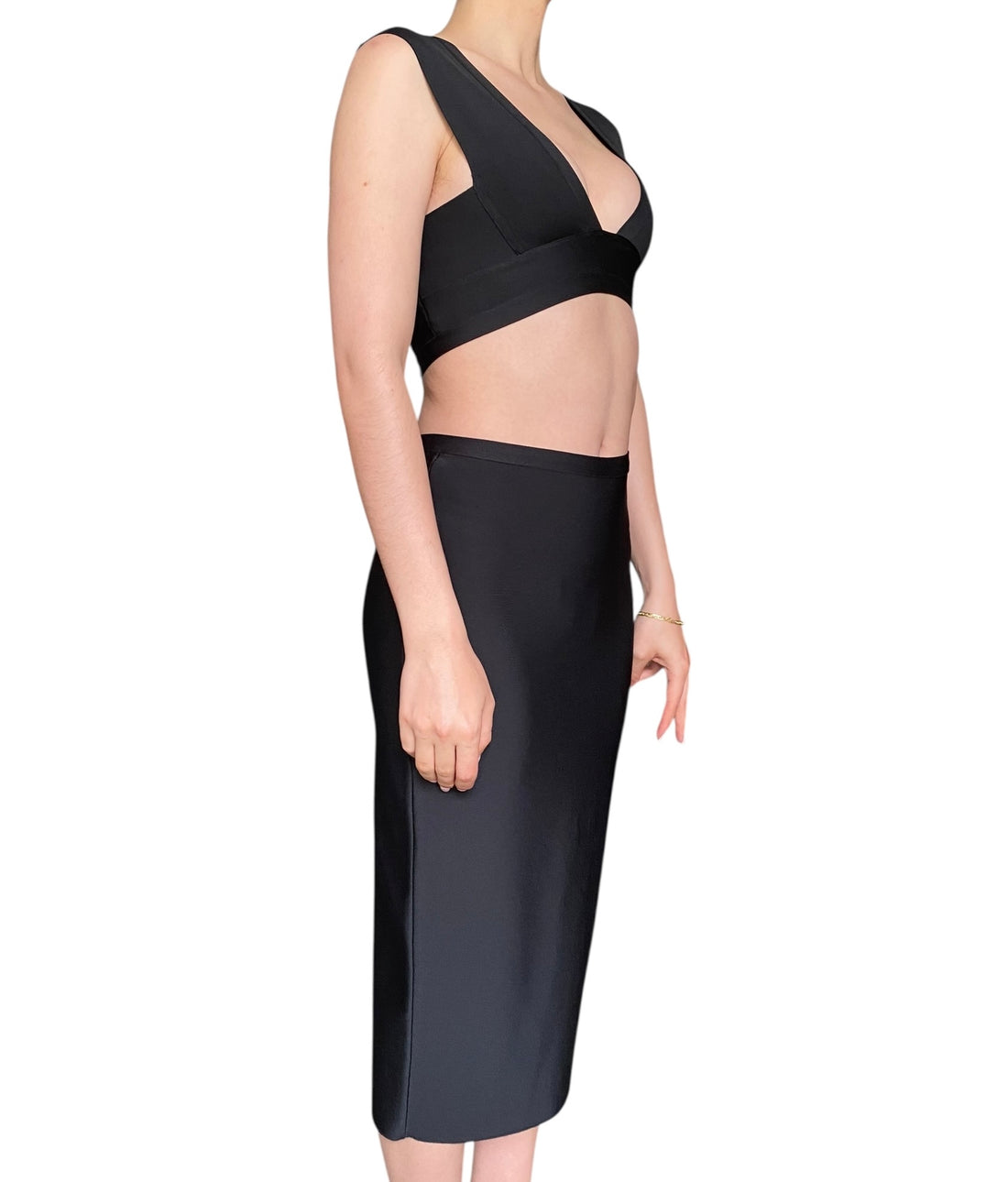 Herve Leger X Forever 21 Two Piece Skirt Top Set - M / US 4-6