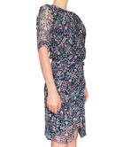 Isabel Marant Etoile Blue Silk Ikat Printed Mini Dress - 38 / US 6