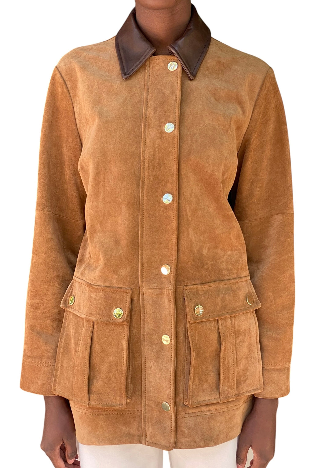 Veronica Beard Brown “Andrea” Suede Jacket - S