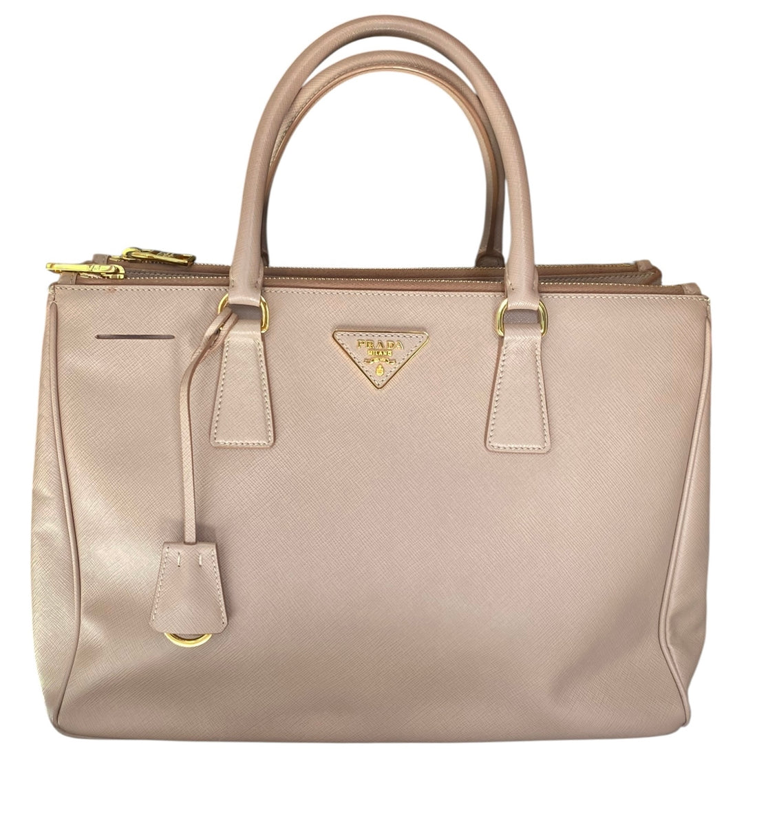 Prada Nude Saffiano Large Galleria Tote Bag