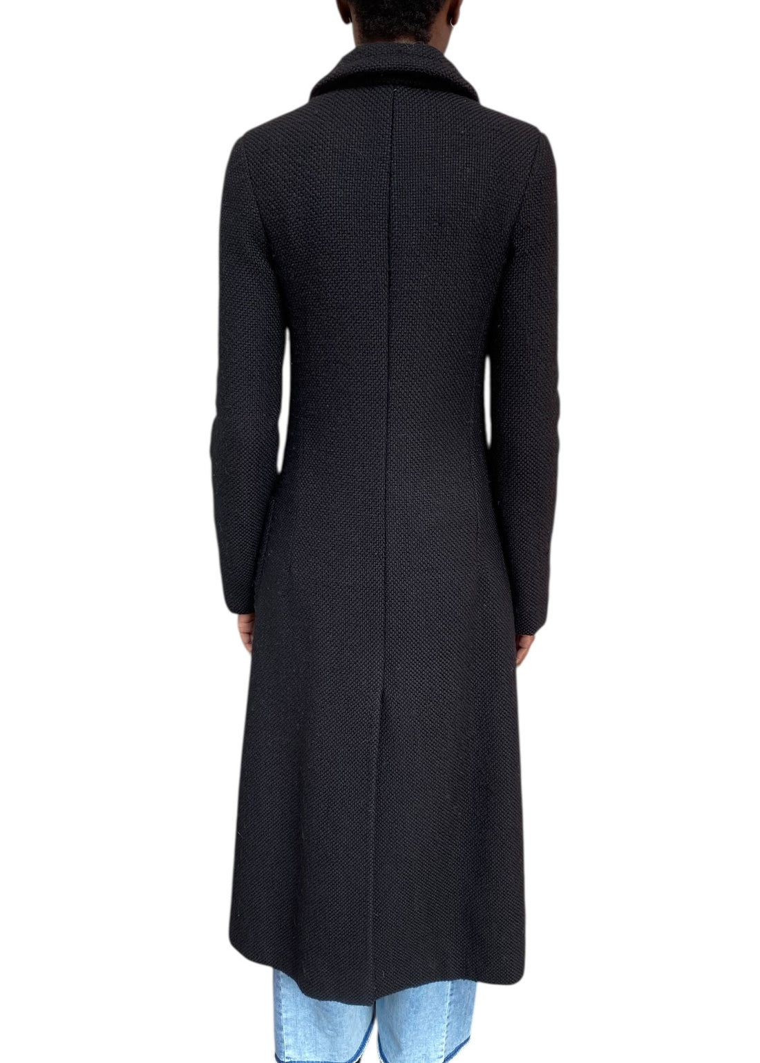 Marc Jacobs Black Long Snap Button Coat - US 4