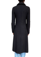 Marc Jacobs Black Long Snap Button Coat - US 4