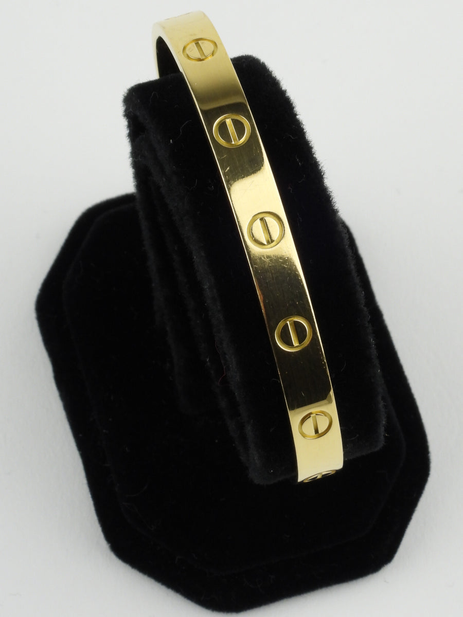 Cartier 18k Yellow Gold Love Cuff Bracelet 16 – I MISS YOU VINTAGE