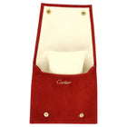 Cartier Red Jewelry Travel Pouch and Watch Bracelet Cushion