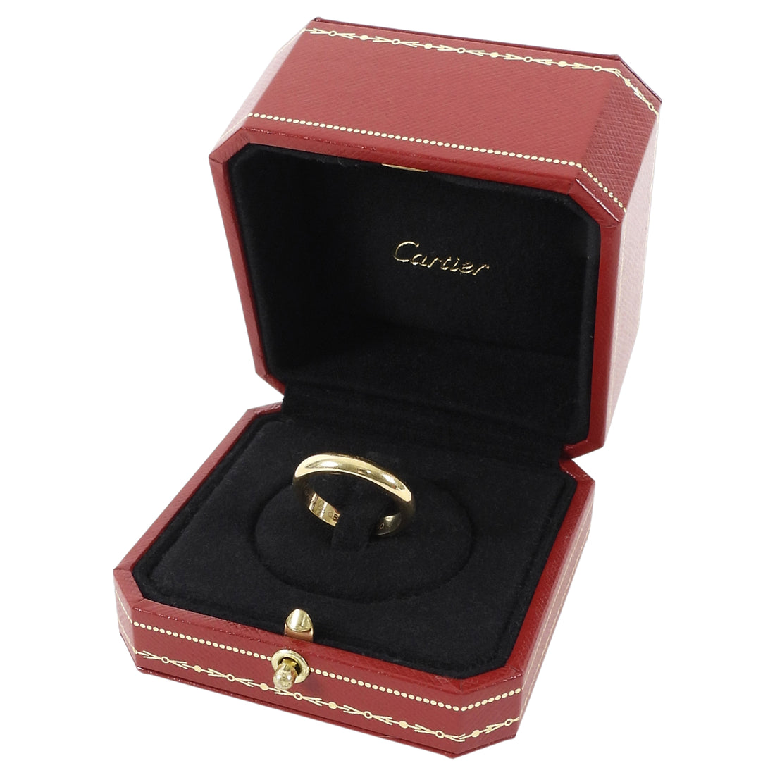 Cartier 18K Yellow Gold 4mm 1895 Wedding Band - 58