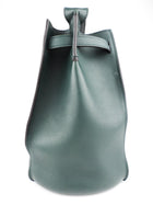 Celine Green Smooth Leather Belted Big Bag Nano Bucket Bag