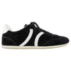 Celine Jogger with Triomphe Black and White Suede Low Top Sneakers - 37