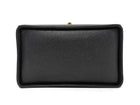 Chanel Black GHW Vintage Grained Leather CC Vintage Box Vanity Bag