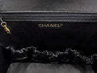 Chanel Black GHW Vintage Grained Leather CC Vintage Box Vanity Bag
