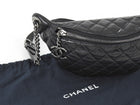 Chanel Black Quilted Lambskin Banane Waist Bag Fanny Pack