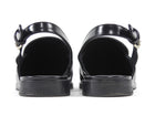 Chanel Black 26P Glossed Leather Slingback Loafers - 38.5