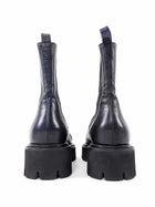 Chanel Black 20C Aged Leather CC Cap Toe Chelsea Boots - 37.5 (Fits 7)