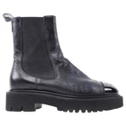 Chanel Black 20C Aged Leather CC Cap Toe Chelsea Boots - 37.5 (Fits 7)
