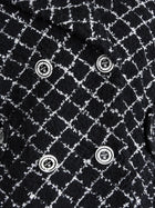 Chanel Black White 2019 C La Pausa Button Diamond Tweed Jacket-  FR 40 / 8 / M
