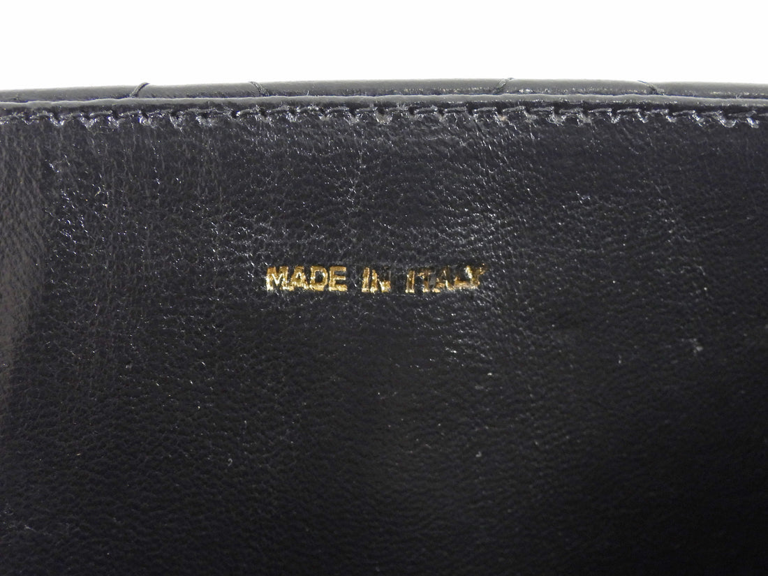 Chanel Black 2006 Vintage Quilted Lambskin Tassel Flap Chain Bag