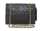 Chanel Black 2006 Vintage Quilted Lambskin Tassel Flap Chain Bag