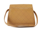 Chanel Camel Beige Vintage 1997 CC Quilted Medium Shoulder Bag