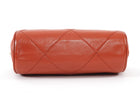 Chanel Burnt Orange Vintage 1986 Leather CC Tassel Chain Barrel Bag