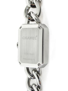 Chanel Stainles Steel Black Premiere Gourmette Chain SS Small Version Watch