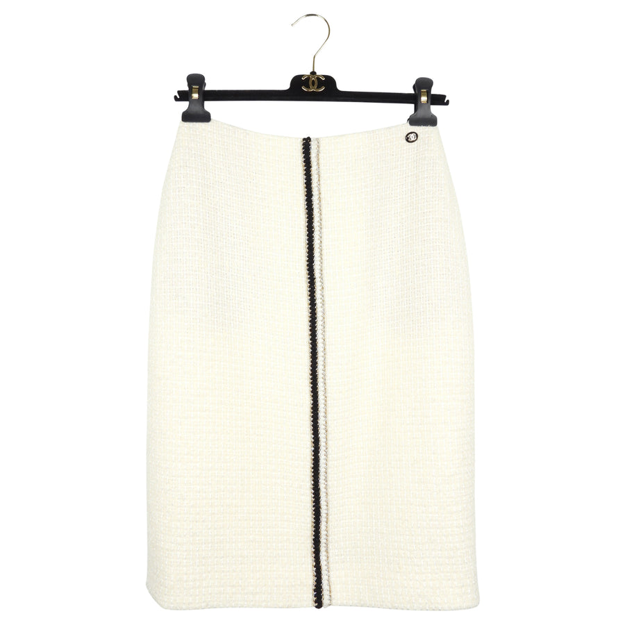 Chanel Classic Tweed Boucle Skirt Suit Jacket 38” Chest Sz 40 M/L Circa  1980’s