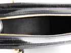 Chanel Vintage Black Patent Leather CC Chain Tote