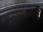 Chanel Vintage Black Patent Leather CC Chain Tote