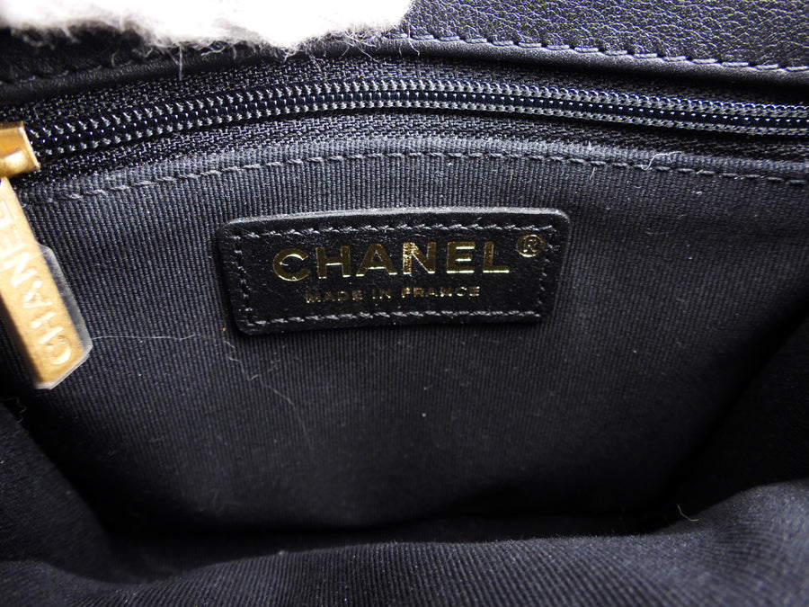 Chanel Black Patent Leather School Memory Mini Top Handle Flap Bag wit – I  MISS YOU VINTAGE