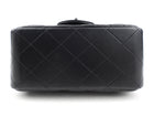 Chanel CC Black Quilted Lambskin Leather Mini Square Flap Bag on Chain