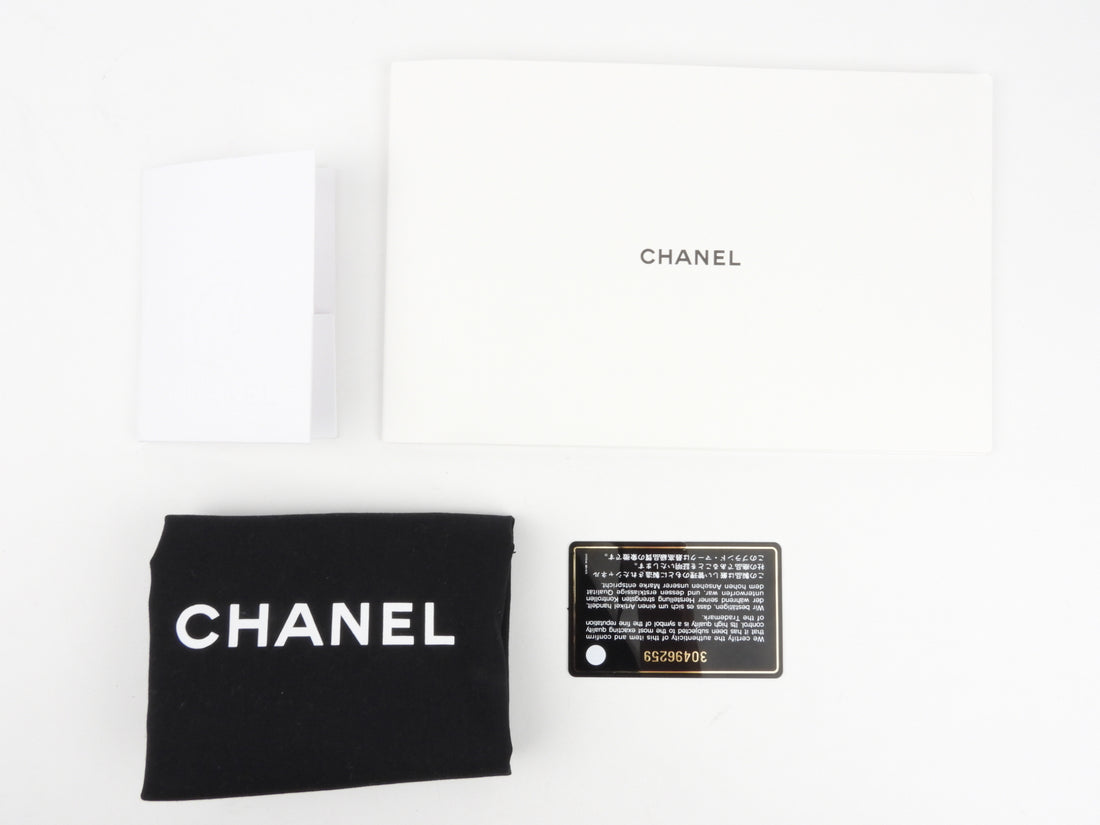Chanel CC Black Quilted Lambskin Leather Mini Square Flap Bag on Chain