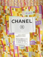 Chanel 01A Multicolor Wool Tweed Cropped Belted Jacket - 38