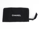 Chanel Silver Metallic Leather Cap Toe CC Ballet Flats - 35.5