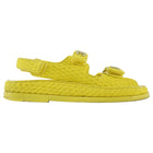 Chanel Tweed CC Embellished Dad Sandals - 36.5C / US 7.5