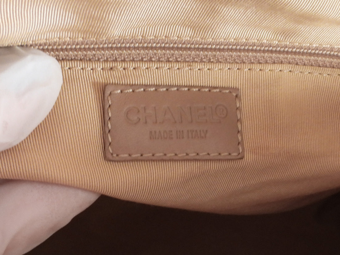 Chanel Beige Vintage 2000 Calfskin Wild Stitch Bag