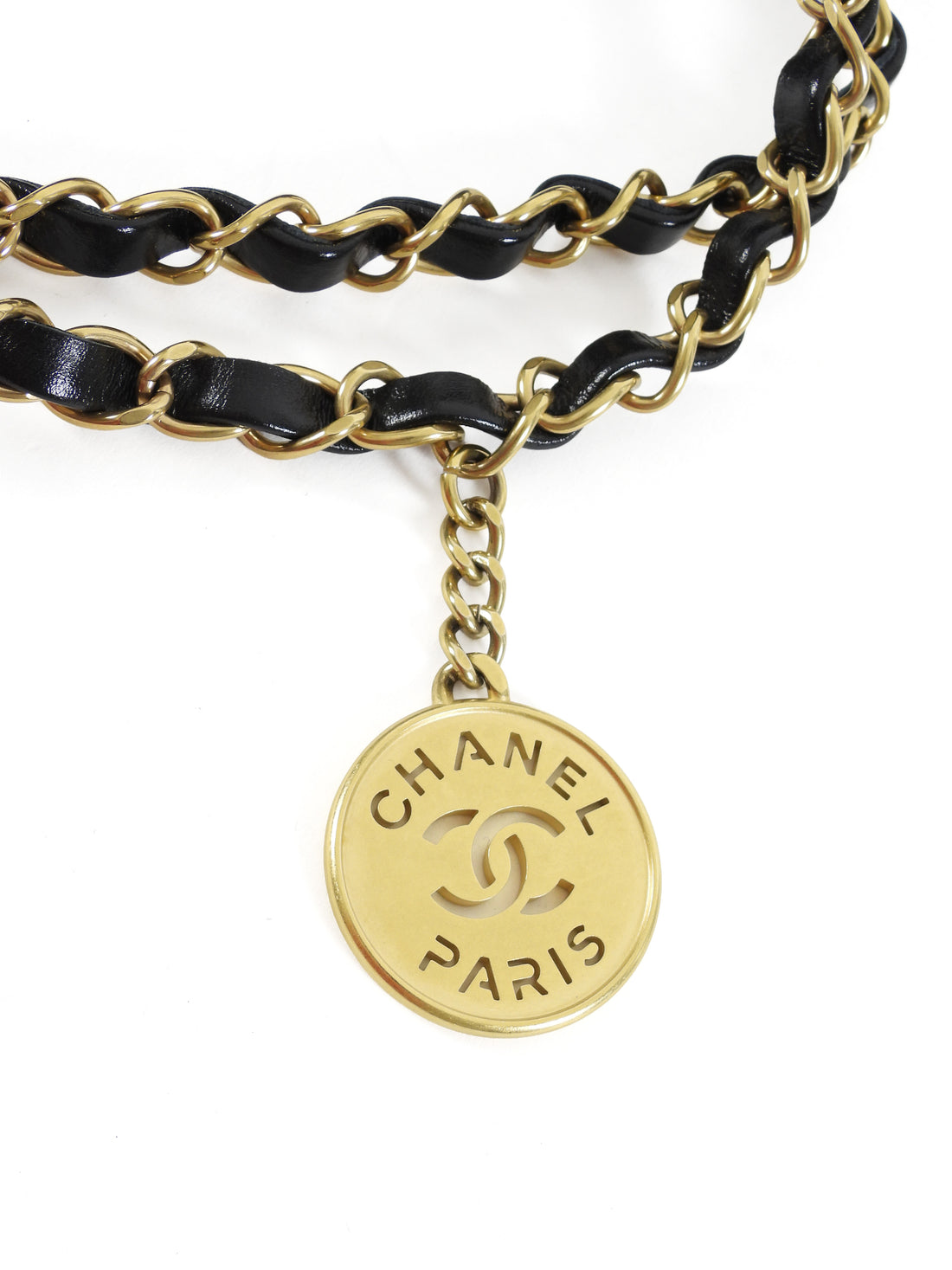 Chanel Black 22 Chain Drawstring Calfskin Small Quilted Bag