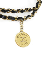 Chanel Black 22 Chain Drawstring Calfskin Small Quilted Bag