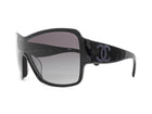 Chanel Black Embroidered CC Logo Acetate Sunglasses 5449A