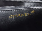 Chanel Black Vintage 1986 Diamond Quilt CC Multi Chain Strap Bag