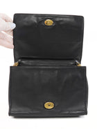 Chanel Black Vintage 1986 Diamond Quilt CC Multi Chain Strap Bag