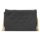 Chanel Black Vintage 1986 Diamond Quilt CC Multi Chain Strap Bag